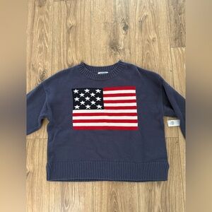 Old navy Navy Sweater with American Flag Design